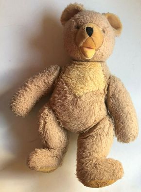 Großer Teddy mit Druckstimme - ca 70er Jahre - Größe 50 cm