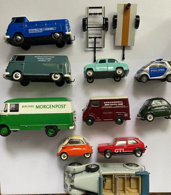Schuco u.a. - 12 Fahrzeuge mit diuversen seltenen Modellen - siehe Galeriebilder