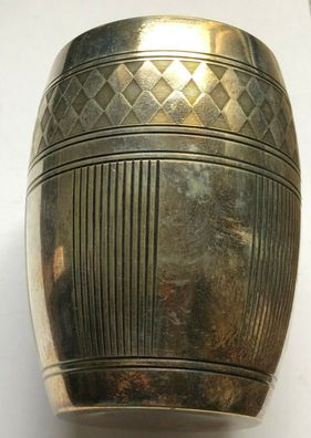 Becher - um 1870 - Gepunzt mit JH - mindestens Silberauflage