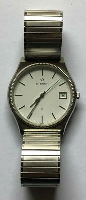 Eterna Quartz - Armbanduhr Herren mit Datum - inkl. Etui - Batterie neu