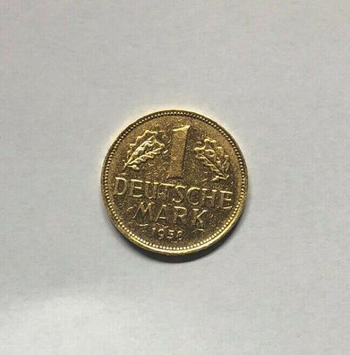 1 Deutsche Mark 1958 Buchstabe G - Goldfarbend - Gewicht 5,4 Gramm
