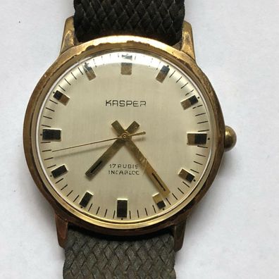 Kasper 17 Rubis - Armbanduhr Herren - Handaufzug - läuft einwandfrei