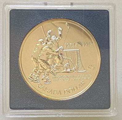 Canada Dollar 1972 - 1997 Match URSS- Elisabeth II - PP in Kapsel - 0,5er Silver