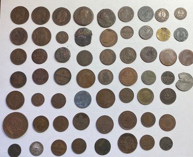 60 historische Münzen - interessante Sammlung mit schönen Einzelstücken