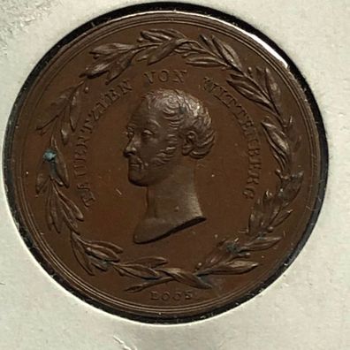 Tauentzien von Wittenberg / Kupfer / Bronze Medaille - 2,9 cm