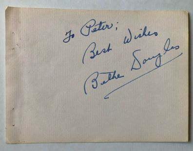 Bethe Douglas - Film - original Autogramm - Größe 13 x 9 cm