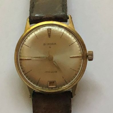 Bifora 17 Rubis , Datum - Armbanduhr Herren - Handaufzug - läuft nicht