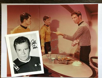 William Shatner Repro + original Autogramm von Stewart Moss + Umschlag