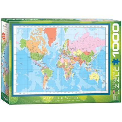 EuroGraphics 6000-1271 Weltkarte 1000-Teile Puzzle