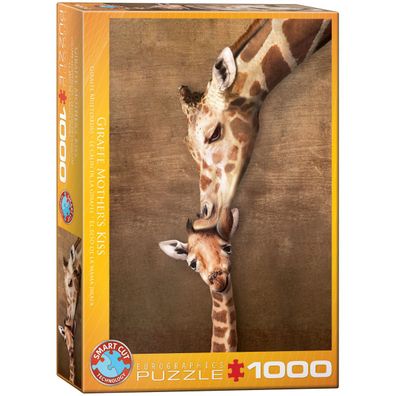 EuroGraphics 6000-0301 Giraffenmutterkuss 1000 Teile Puzzle