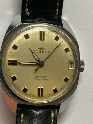 Dugena Jongster Calendar - Armbanduhr Herren - Vintage Handaufzug - Werk läuft