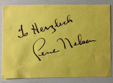 Gene Nelson - Film - original Autogramm - Größe 14 x 10 cm