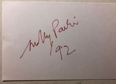 Molly Parkin - Literatur - original Autogramm - Größe 15 x 10 cm