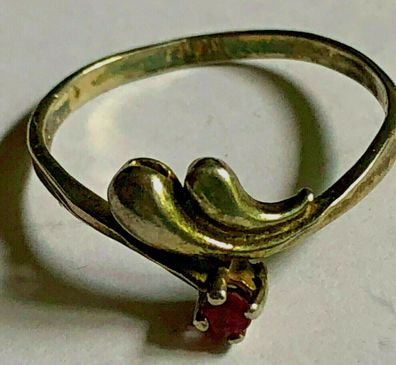 Ring 925er Silber mit schönem Stein - eleganteGestaltung - Ringgröße 56