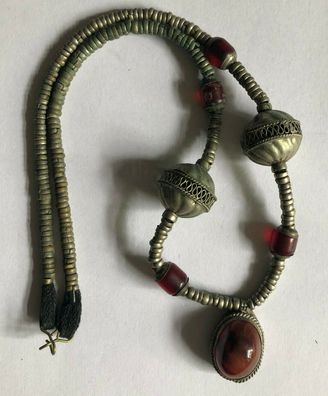 Alte Halskette aus Afrika - Handarbeit - siehe Galeriebilder