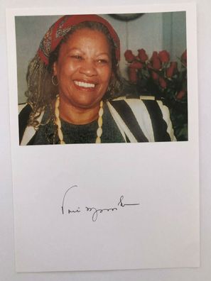 Toni Morrison - Nobelpreis Literatur 1993 - original Autogramm - 10 x 15 cm