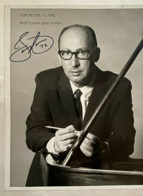 Sammy Cahn - Komponist - original Autogramm - Großfoto 23 x 18 cm