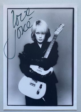 Joan Jett - Musik - original Autogramm - Größe 17 x 12 cm