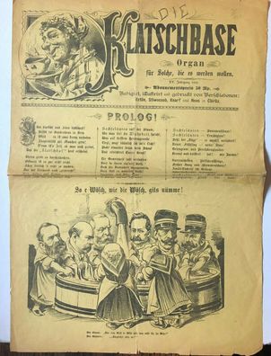 Die Klatschbase ( Schweiz ) - Schweiz -Zürich - Zeitschrift XV Jahrgang 1896