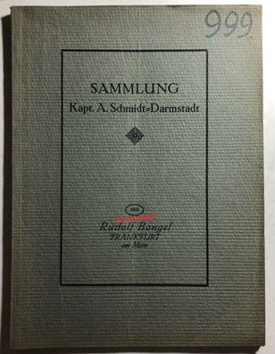 Sammlung Kapt. A. Schmidt-Darmstadt - Rudolf Bangel - 1920 u.a. Pfeifensammlung