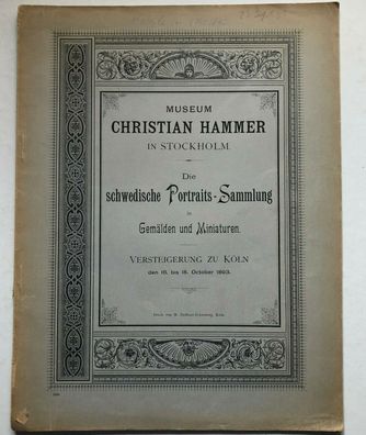 Museum Christian Hammer in Stockholm - schwedische Portaits-Sammlung 1893