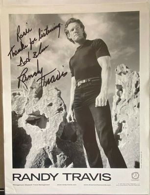 Randy Travis - Country / Music - original Autograph - Größe 28 x 21 cm
