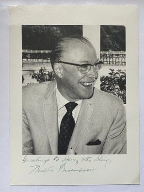 Milton Stover Eisenhower ( 1899 - 1985 )- US Politiker -original Autogramm