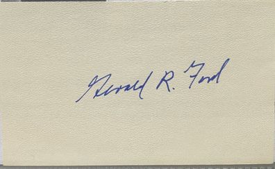 Gerald Ford ( Präsident ) ( 1913 - 2006 ) - US Politiker - original Autogramm