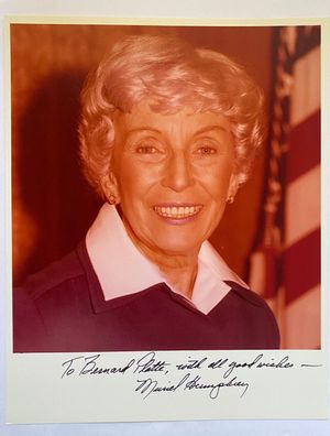 Muriel Humphrey ( 1912 - 1998 ) - US Politikerin - original Autogramm