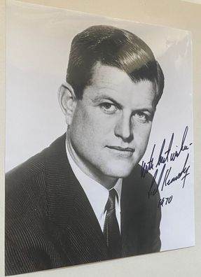 Edward Moore „Ted“ Kennedy ( 1932 - 2009 ) - US Politiker - original Autogramm