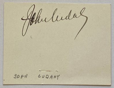 John Cudahy - Broker / Politiker - original Autogramm - Größe 7 x 5 cm