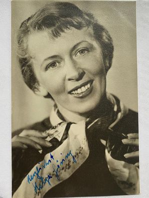 Helga Göring - Film / Theater - original Autogramm - Größe 14 x 9 cm