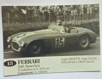 Jean Lucas - Formel 1 - original Autogramm Rückseite - Größe 16 x 11 cm