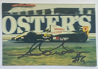 Alessandro Zanardi - Formel 1 - original Autogramm - Größe 13 x 9 cm