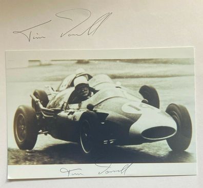 Tim Parnell - Formel 1 - 2 original Autogramme - Größe 18 x 12 cm
