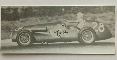 Stirling Moss - Formel 1 - original Autogramm - Größe 16 x 7 cm