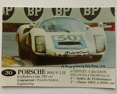 Colin Davis - Formel 1 - original Autogramm - Größe 16 x 11 cm