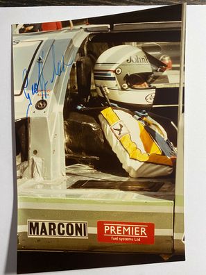 Geoff Lees - Formel 1 - original Autogramm - Größe 18 x 12 cm