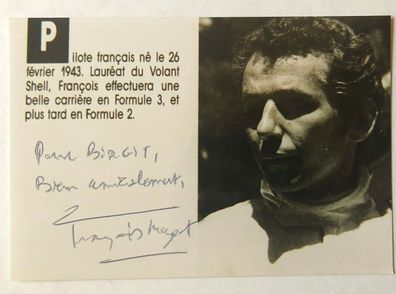 Francois Mazet - Formel 1 - original Autogramm - Größe 15 x 10 cm