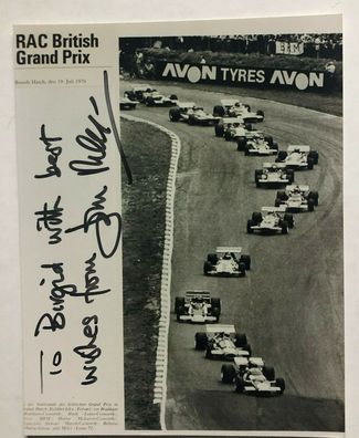 John Miles - Formel 1 - original Autogramm - 16 x 12 cm