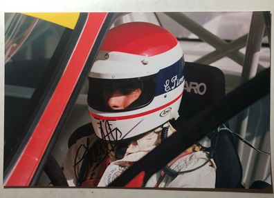 Emanuele Pirro - Formel 1 - original Autogramm - Großfoto 26 x 17 cm
