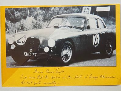 Brian Shawe-Taylor - Formel 1 - original Autogramm - Größe 20 x 14 cm