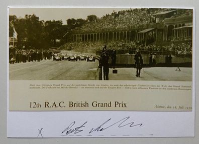Peter Ashdown - Formel 1 - original Autogramm - Größe 15 x 10 cm