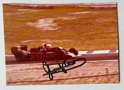 Jody Scheckter - Formel 1 - original Autogramm - Größe 17 x 12 cm
