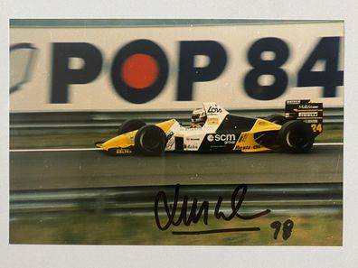 Luis Perez-Sala - Formel 1 - original Autogramm - Größe 17 x 12 cm