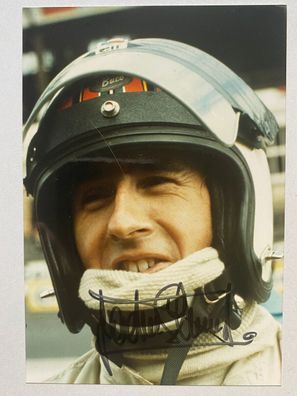 Jackie Stewart - Formel 1 - original Autogramm - Größe 12 x 9 cm