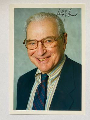 Kenneth Joseph Arrow - Nobelpreis Wirtschaft 1972 - orig Autogramm - 15 x 10 cm