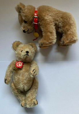 Hermann Teddy - 2 seltene Vintage Teddies der Marke Teddy - 15 und 17 cm