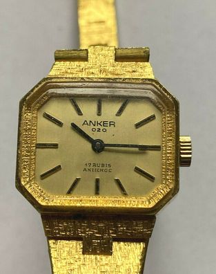 Anker 020 - seltene Damen Armbanduhr Vintage - Handaufzug - Werk läuft
