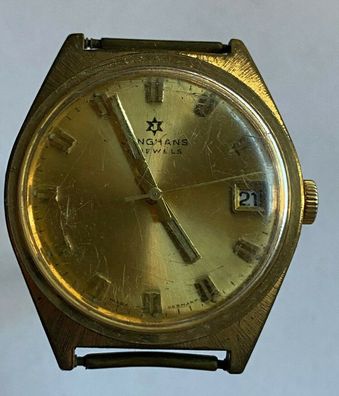 Junghans 17 Jewels - Handaufzug - Vintage Uhr Herren - Werk läuft